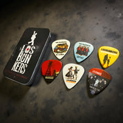 Set de 6 Uñetas Coleccionables con Caja Metálica